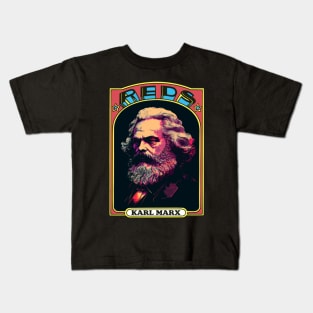 Karl Marx - Retro Communist Trading Card Kids T-Shirt